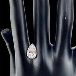 3.10 Ct Lab Grown Pear Shape Certified Diamond 