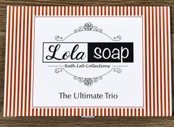 Lola Soap Bath Lab Collections The Ultimate Trio Gift Set Serum Cream Mask NEW