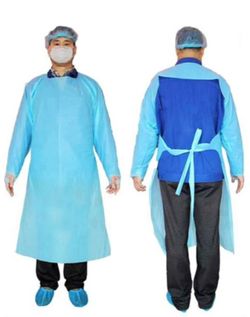 Medical Isolation Gowns, PPE for Hospital, Laboratory, Healthcare, Retirement Homes, Barrier for Virus Droplets, Pathogen Protection