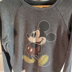 Used Juniors Disney Crewneck Sweater Size Large