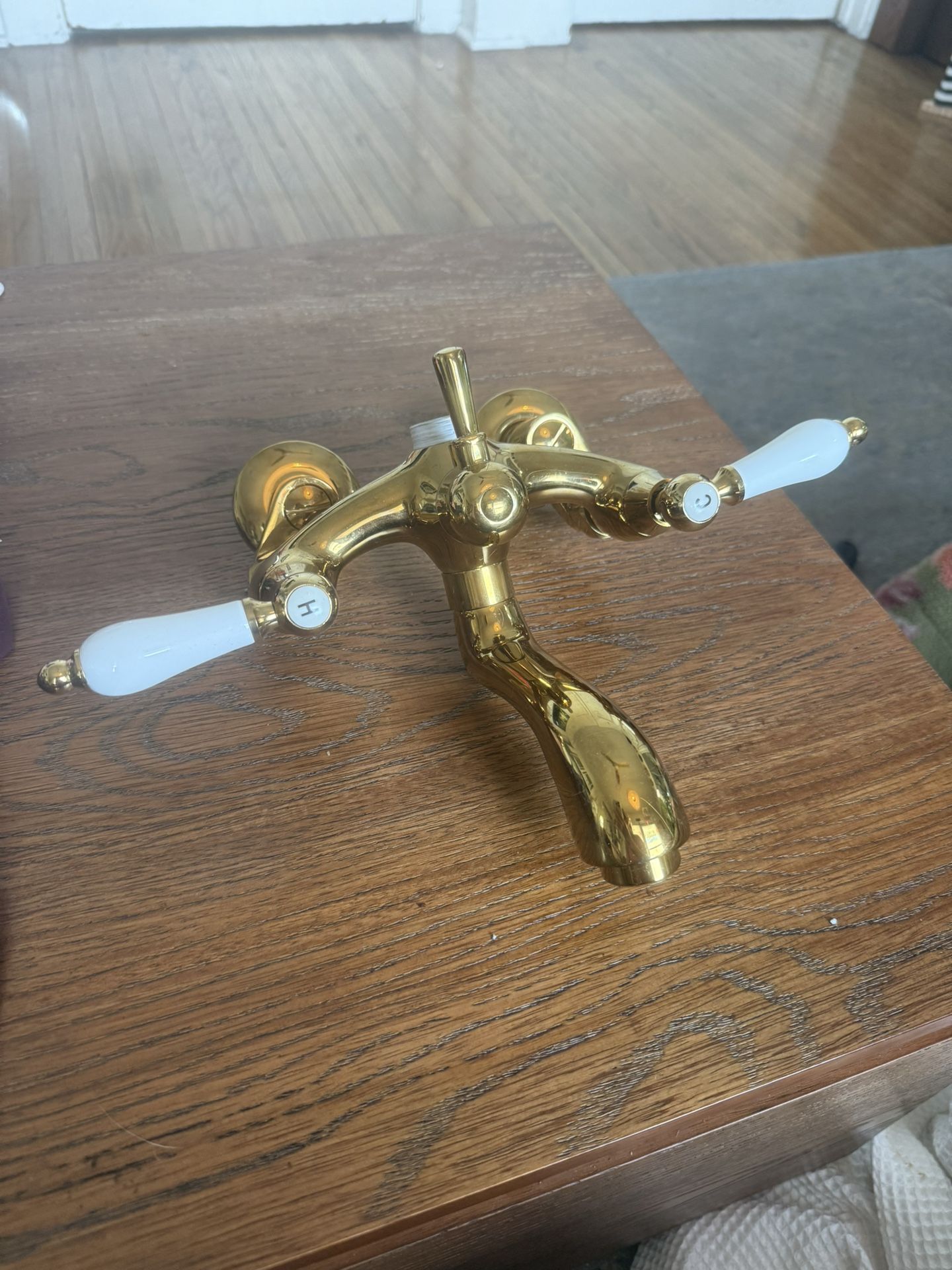 Antique Polished Brass Shower/bath Faucet