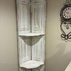 Corner Shelving Made From Doors
