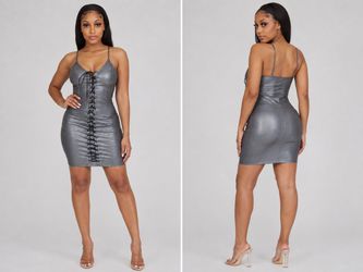 Lace Up Dress