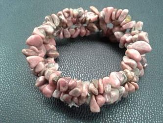 Handmade Pink Coral Stone Bracelet
