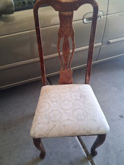Old style  chair project  needs varnish/ paint