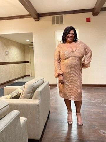 Rose Gold Sequin Dress