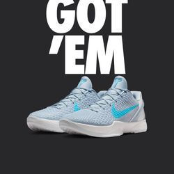 Kobe 6 Caitlin Clark Armory Blue Size 12