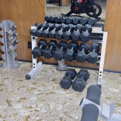 Dumbbells Set With Rack