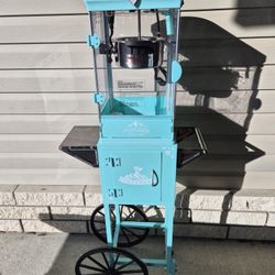 Home Theater Popcorn Machine with Cart -BRAND NEW