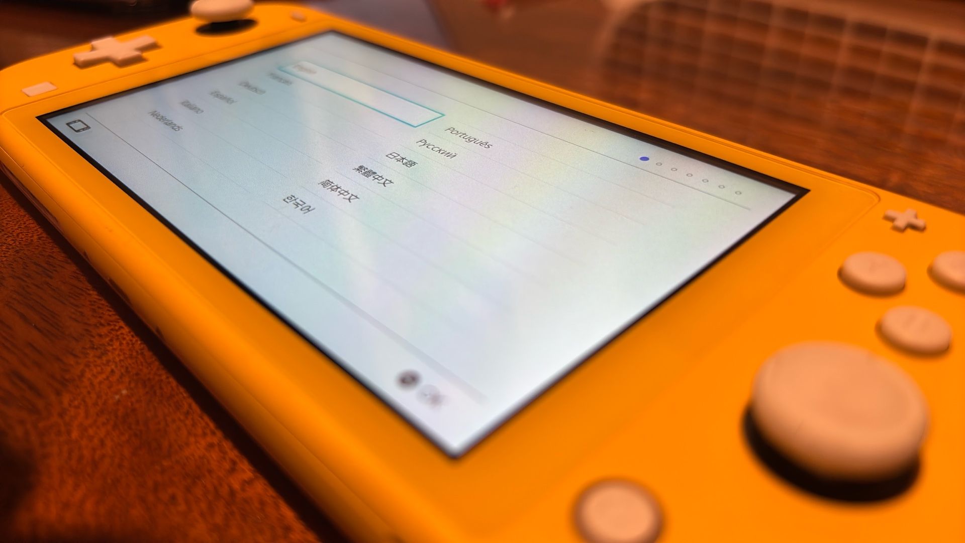 Yellow Nintendo Switch Lite w/ Charger