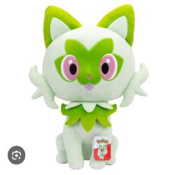 Pokemon 24" plush sprigatito cat