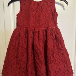 Red Lace Girls Dress Size 4T