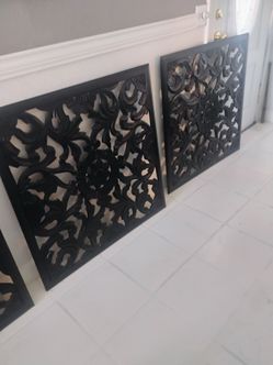 3 Large beautiful wall decor