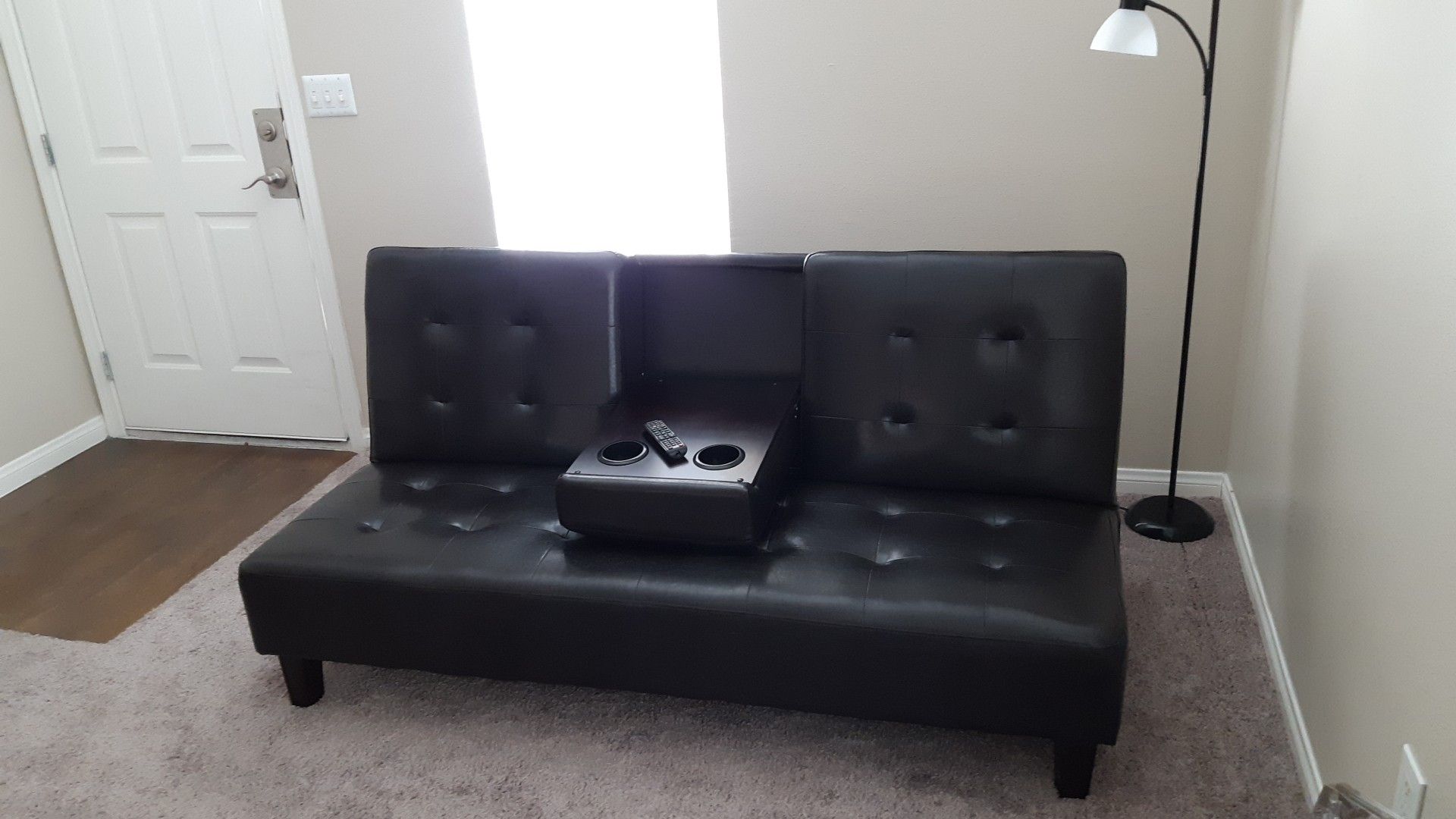 BRAND NEW futon w/floor lamp included