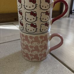 Hello kitty mug set