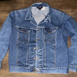 80S Vintage Wrangler jean jacket L