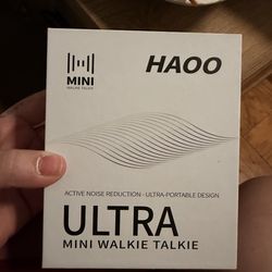 HAOO Ultra Mini Walkie Talkies (2-Pack) – Rechargeable