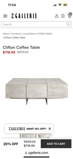 Z Gallery Coffee Table 
