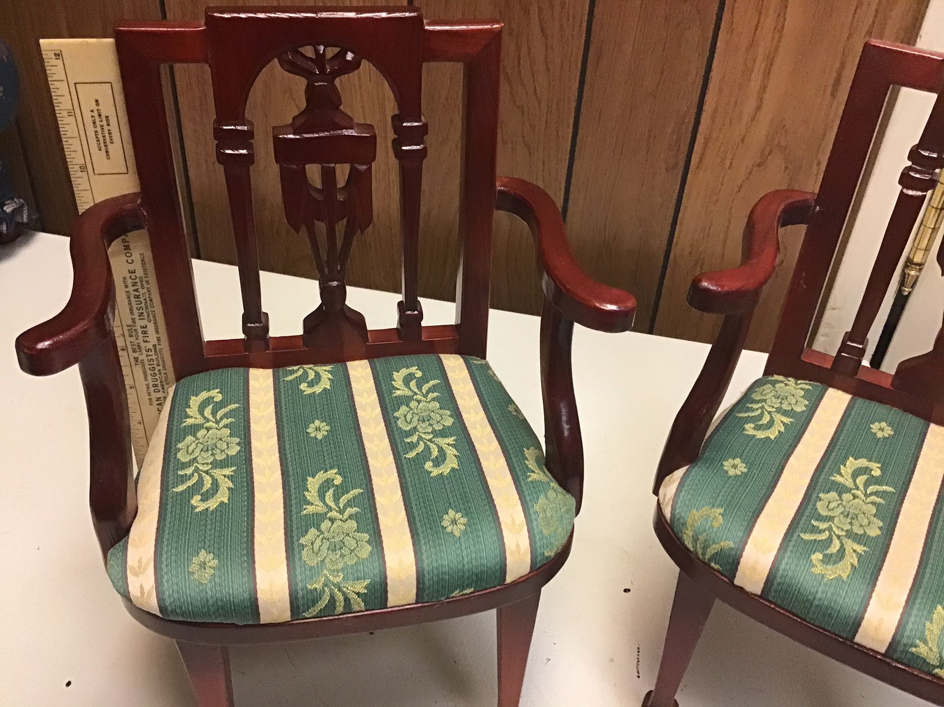 Handcrafted Doll Arm Chairs...set Of Two Chairs