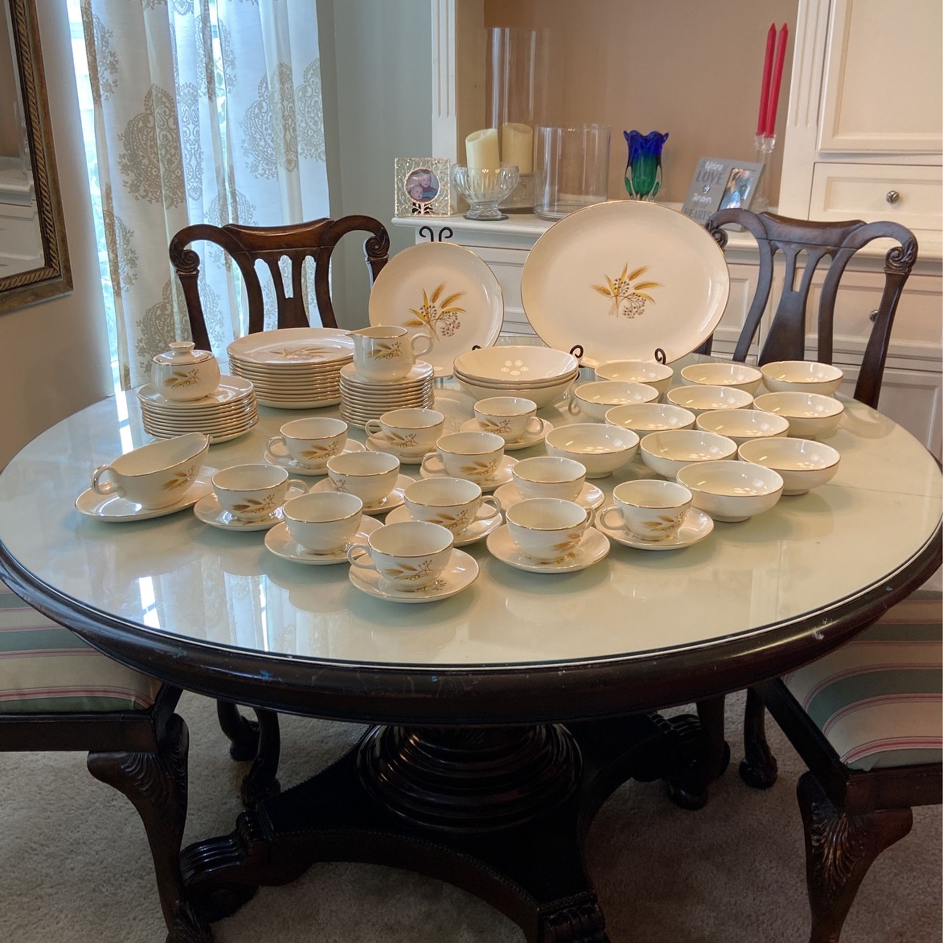 Homer Laughlin RY225 Golden Wheat Dining Set