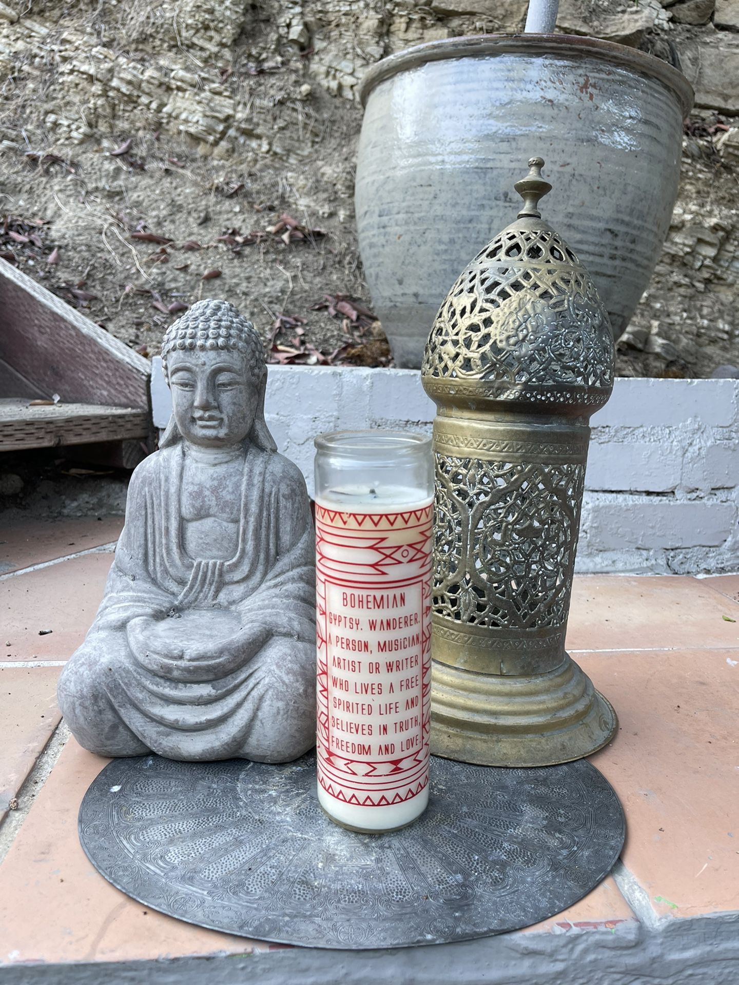 Buddha Bohemian Candle Vintage Lantern 