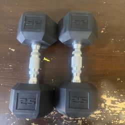Dumbells 2x 25lbs
