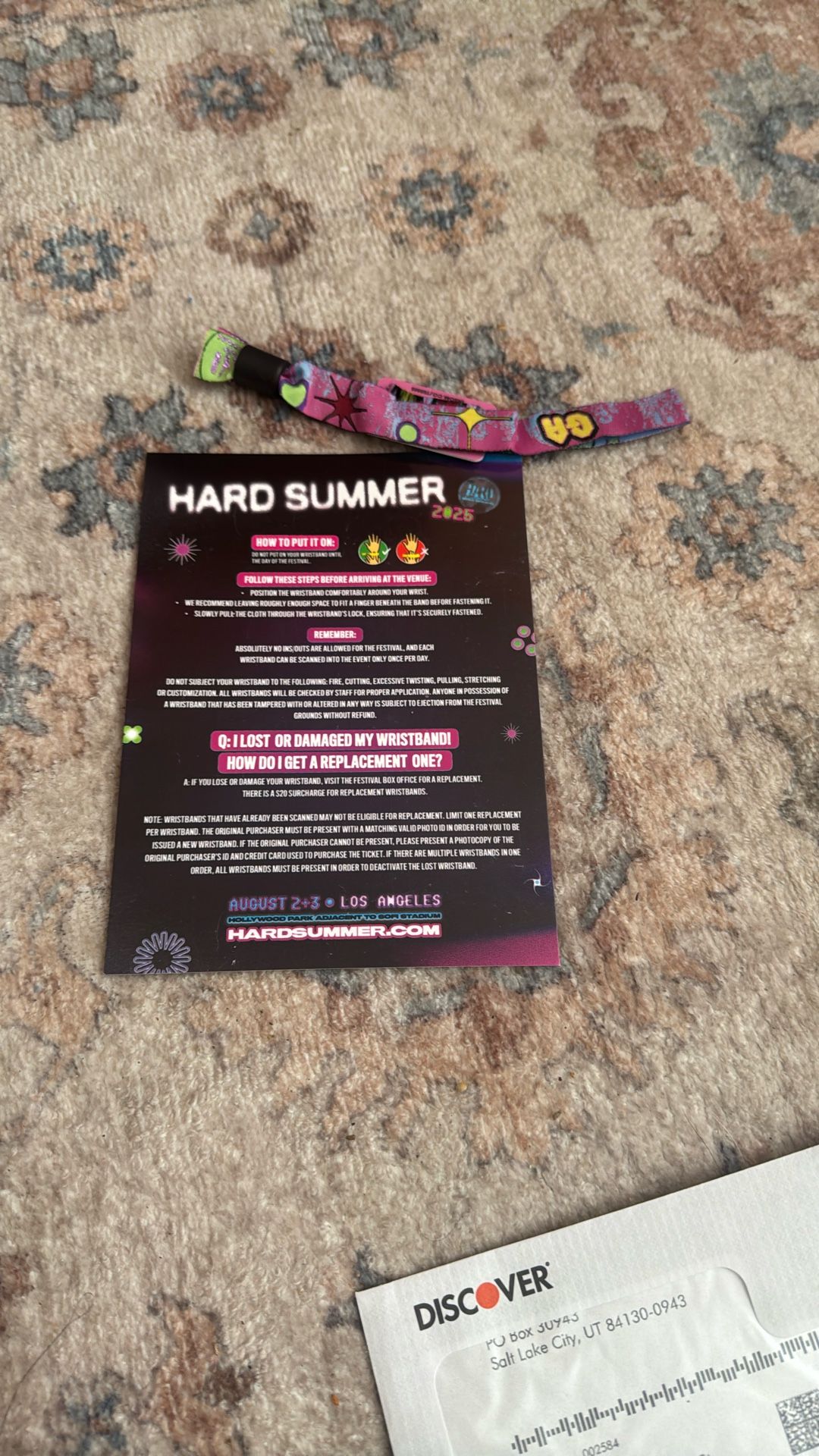 Hard Summer 2 Day Wristband