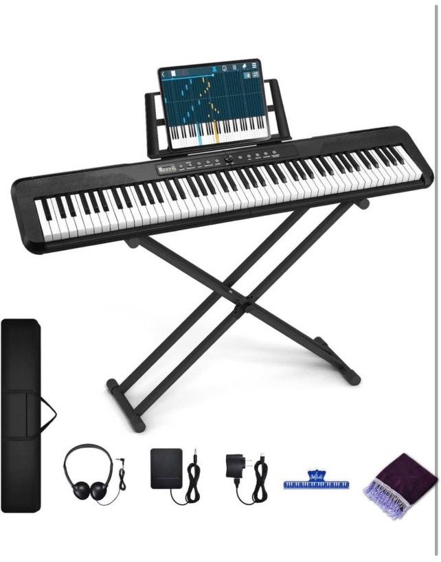 88-Key Digital Piano, Electronic Keyboard Piano
