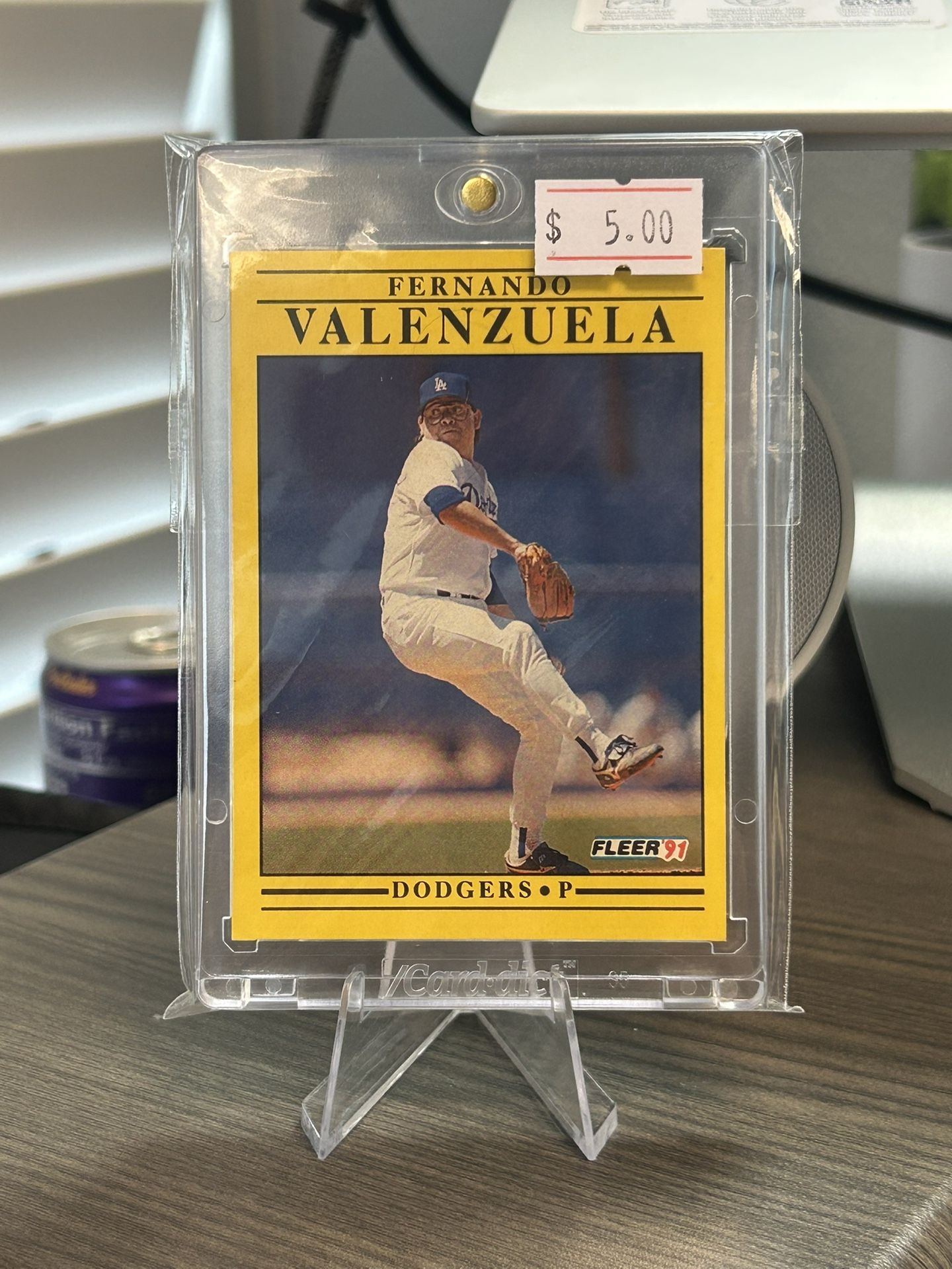 1991 FLEER #222 FERNANDO VALENZUELA LOS ANGELES DODGERS