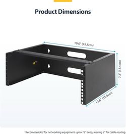 https://offerup.com/redirect/?o=U3RhclRlY2guY29t 4U Wall Mount Network Server Switch IT Rack - 14 Inch Deep - 19" Patch Panel Bracket