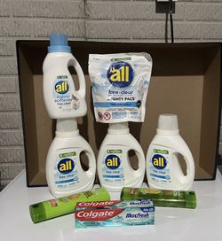 New Unopened Tide Free & Gentle Laundry Detergent Bundle 