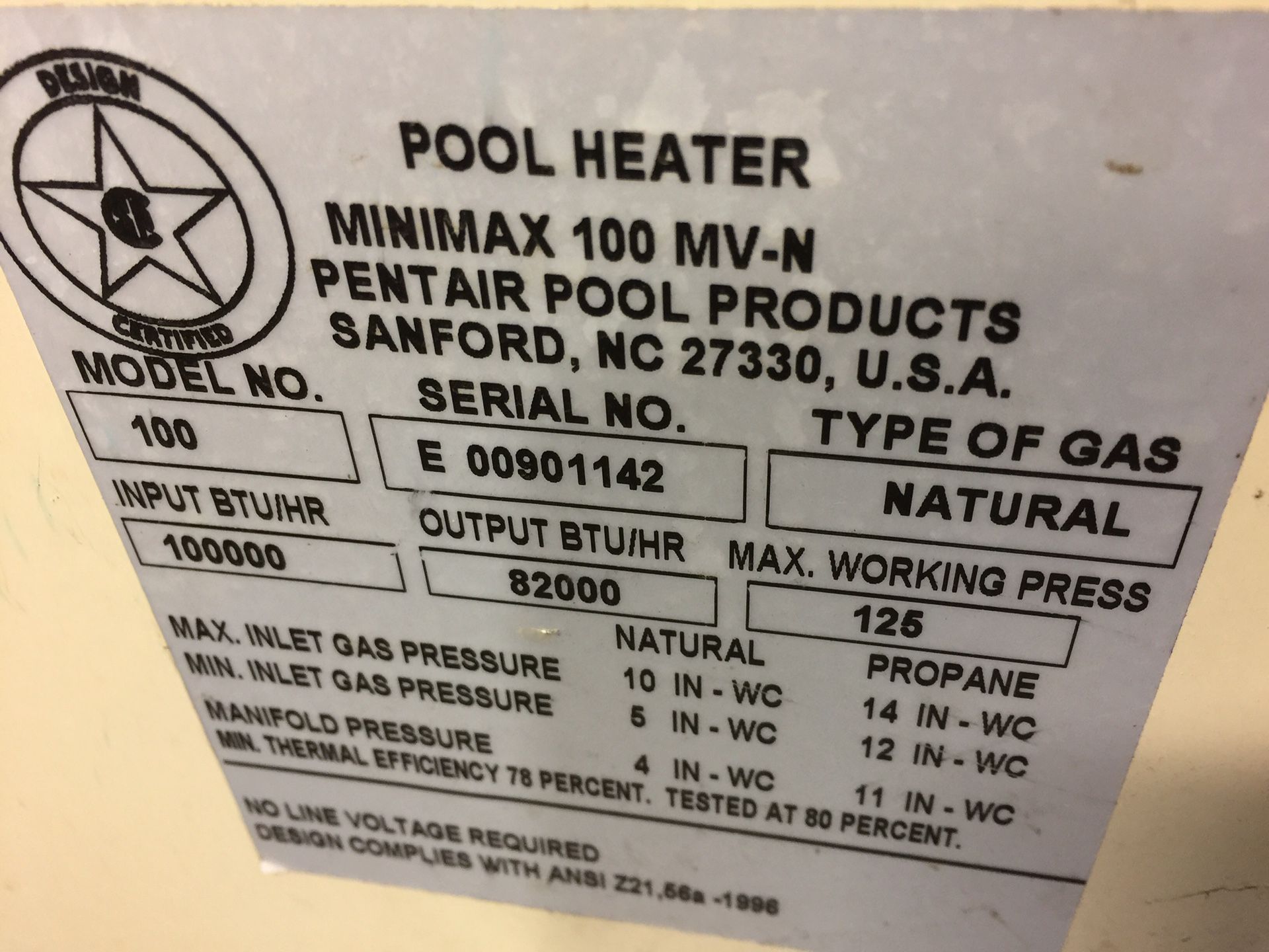 Pool or spa heater