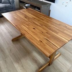 IKEA Acacia Dining Table