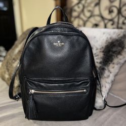 Authentic Kate Spade ♠️ Leather Backpack ((black))