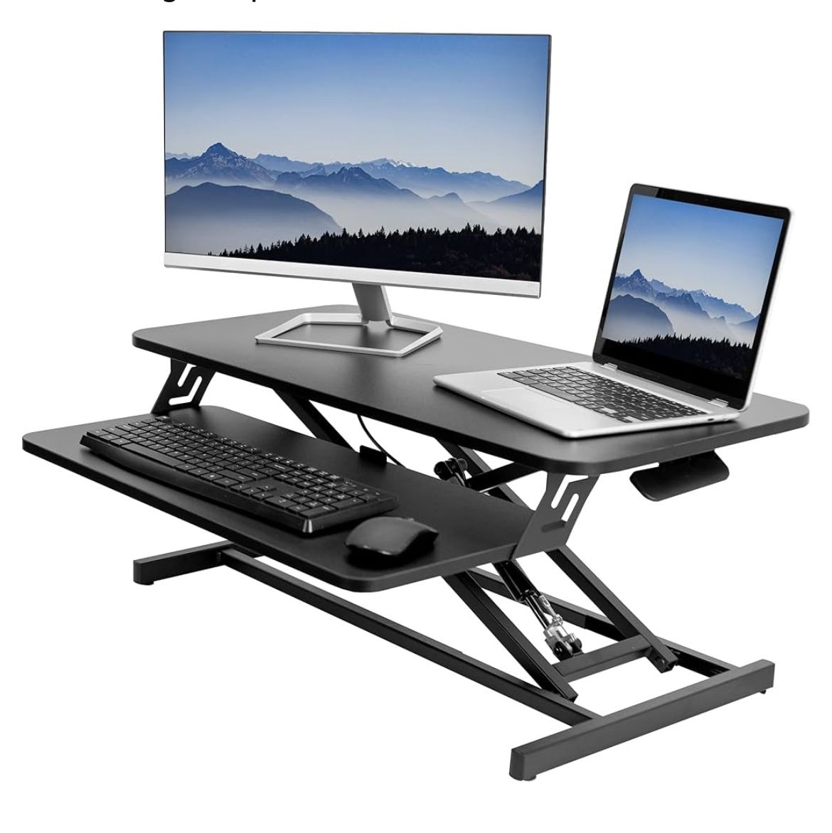 Dual Monitor Riser Workstation