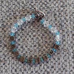 Child's Blue Crystal Bracelet 