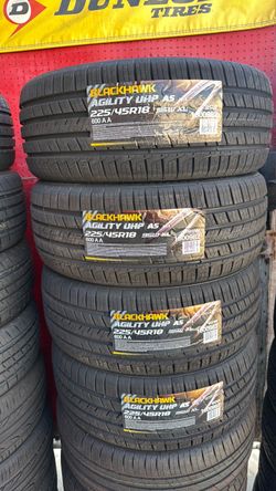Blackhawk Agility UHP AS 225/45R18 Tires – Set of 4