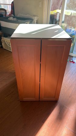 Wood Two-Door Storage Cabinet