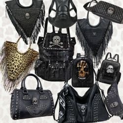 Goth Backpack - Only partial display. For more, please leave a message.