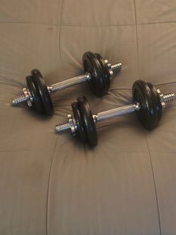 15ib x 2 adjustable dumbbells
