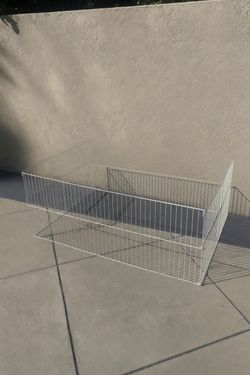 Metal fence for pets or garden, dog puppy enclosure