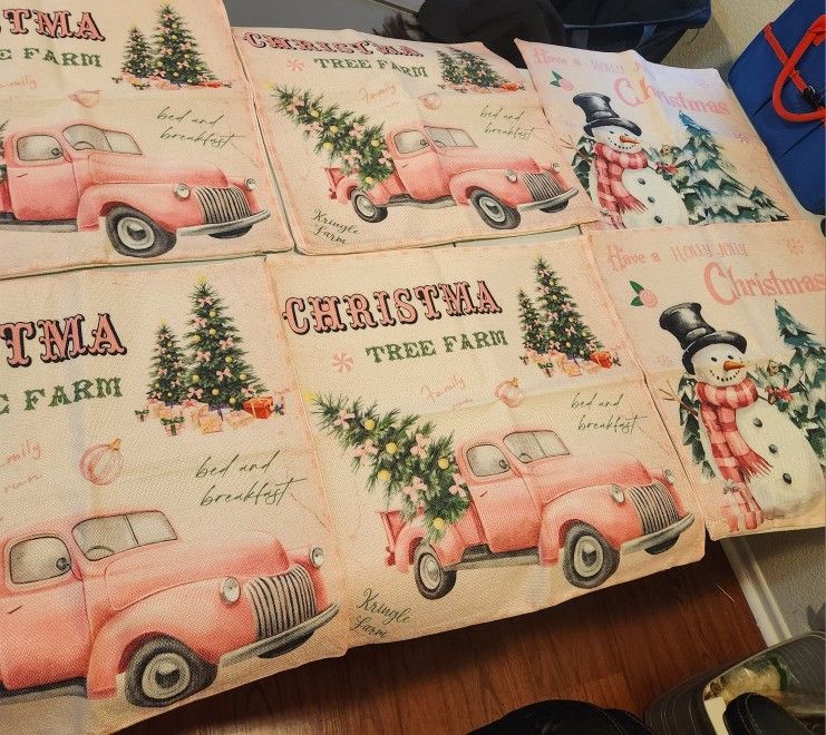 Christmas Pillow Cases With Zipper $ 15