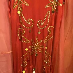 Red/Gold, Egyptian Ceremony Dress