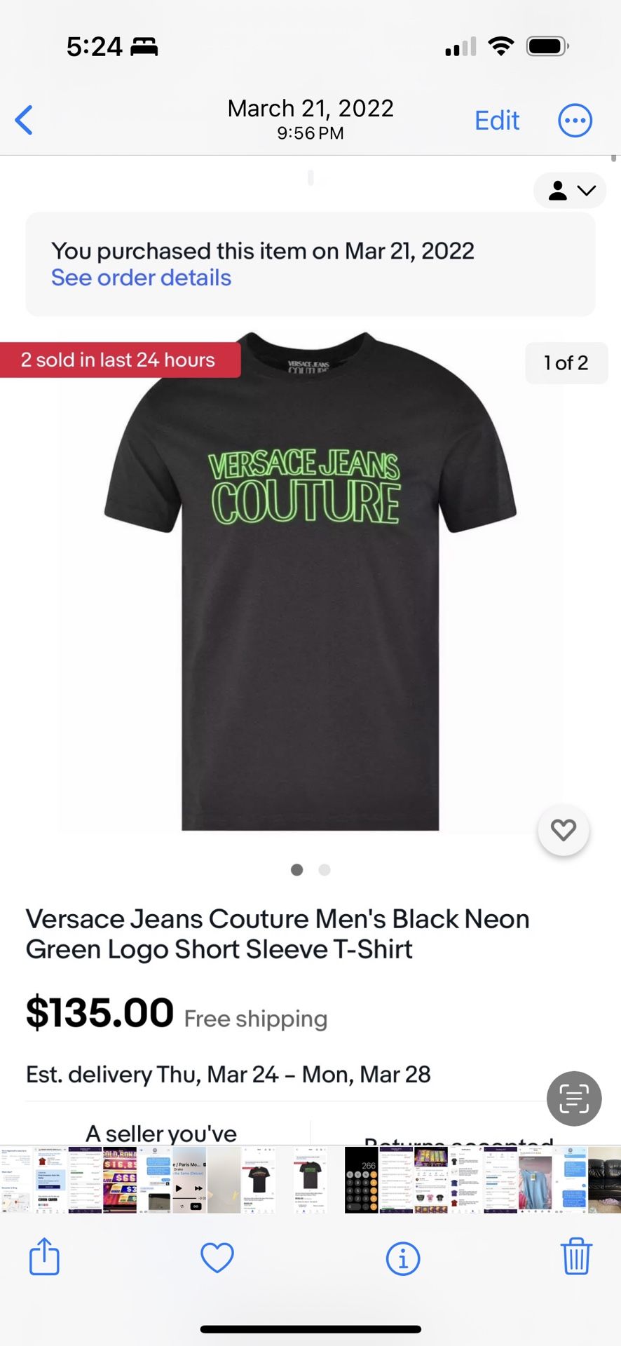 New Versace Couture Dry Cleaned But Never Worn