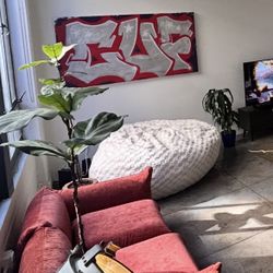 Large Graffiti Street Art On Canvas