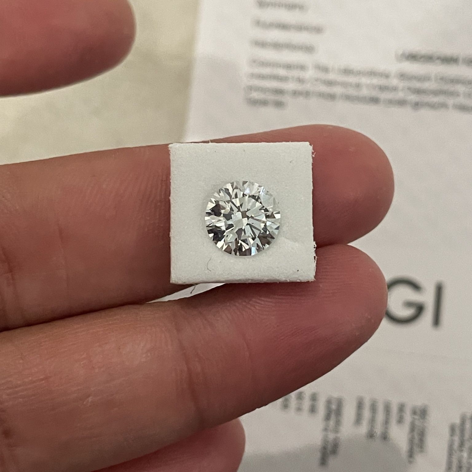 2ctw lab Grown Diamond With Certificate 