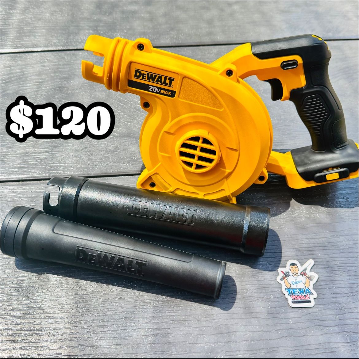 DEWALT 20V MAX Compact Jobsite Blower 135 MPH 100 CFM (Tool Only)