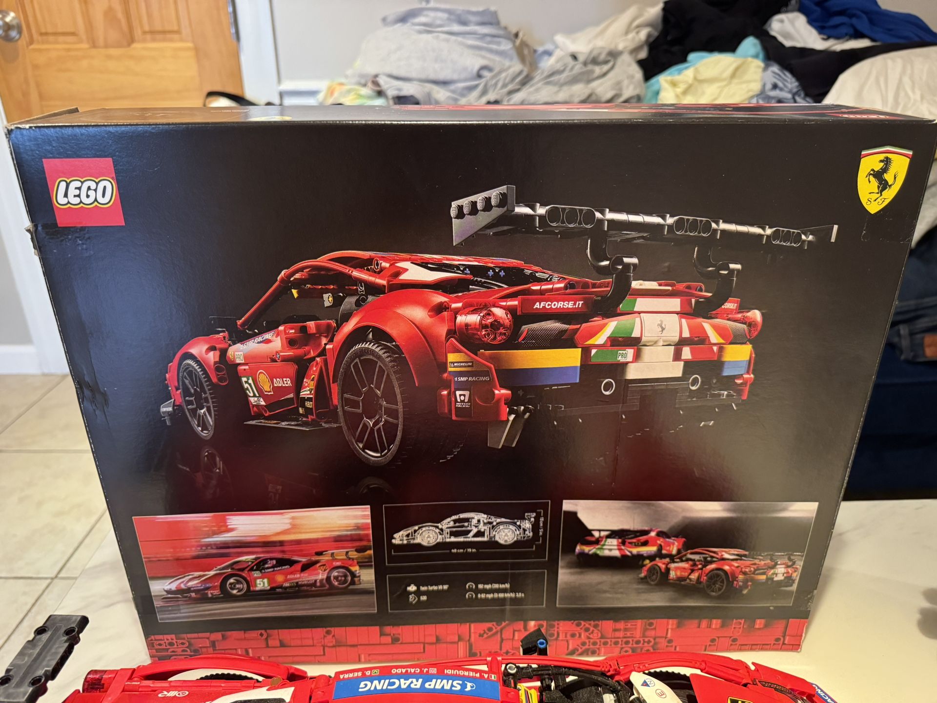 Lego Ferrari 488 GTE AF Course #51 Big Scale Model Built