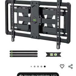 Full Motion TV Wall Mount Bracket 37-90" Adjustable Swivel Tilt Heavy Duty 120 lb