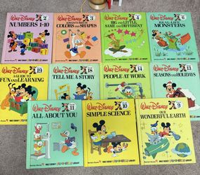 Vintage Disney Fun to Learn Books